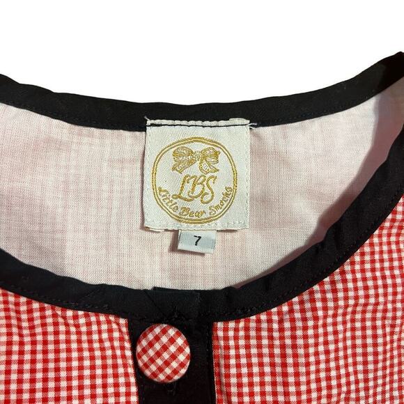 Little Bear Smocks Girls UGA Bulldog Romper Size 7 Collegiate Game Boutique EUC - Picture 4 of 4